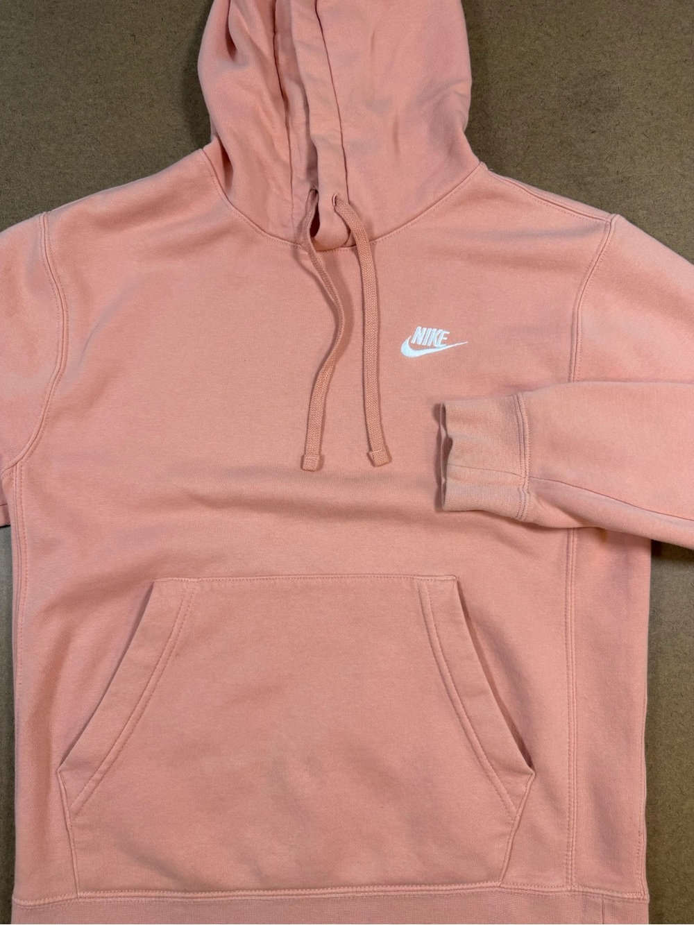 Nike Women’s Crewneck Hoodie in Soft Pink